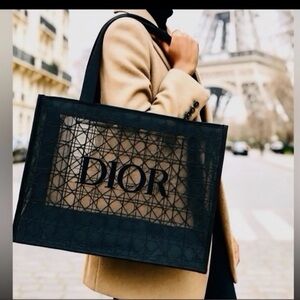 Dior Black Mesh Tote GWP